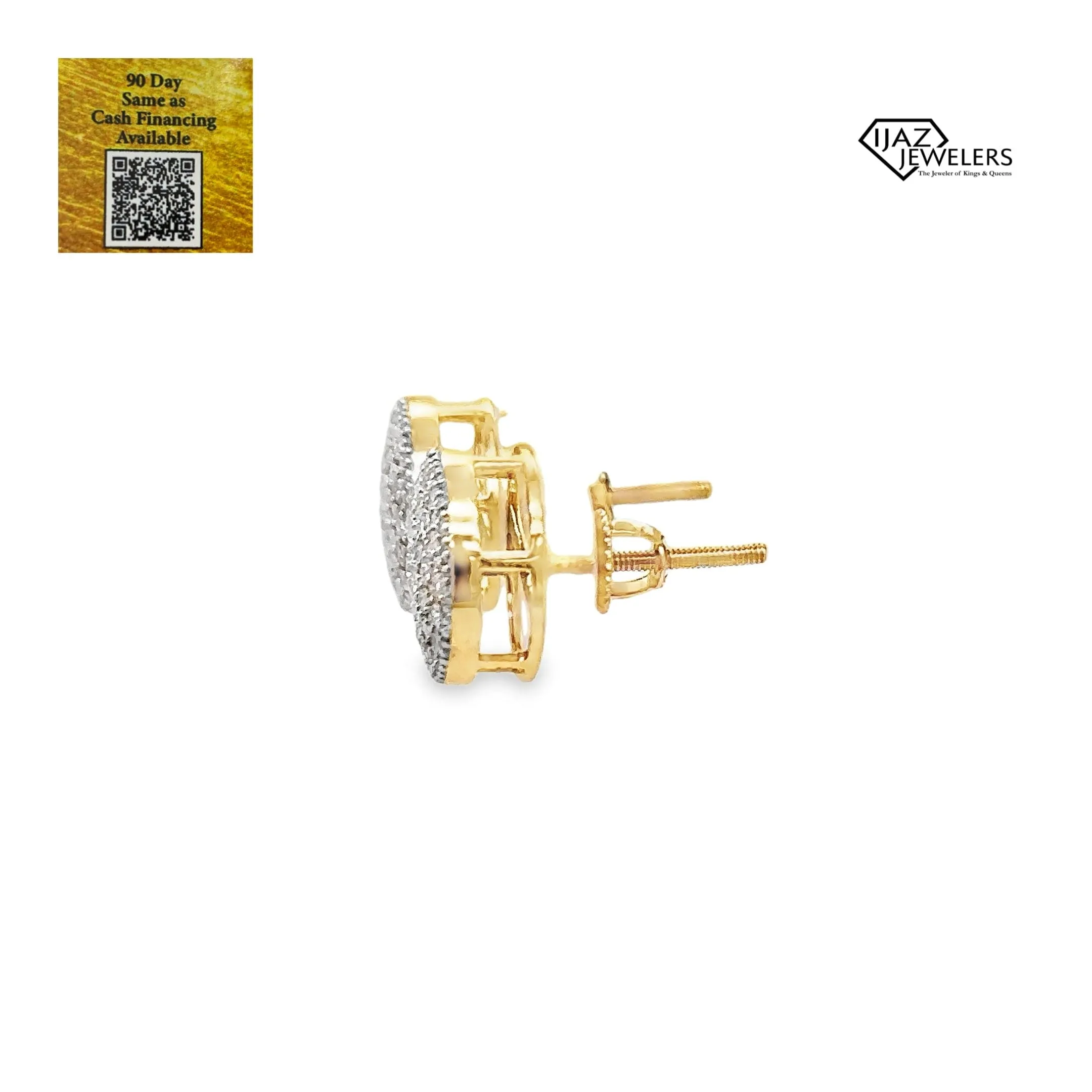 10K gold 0.25 CTW Diamond Earrings