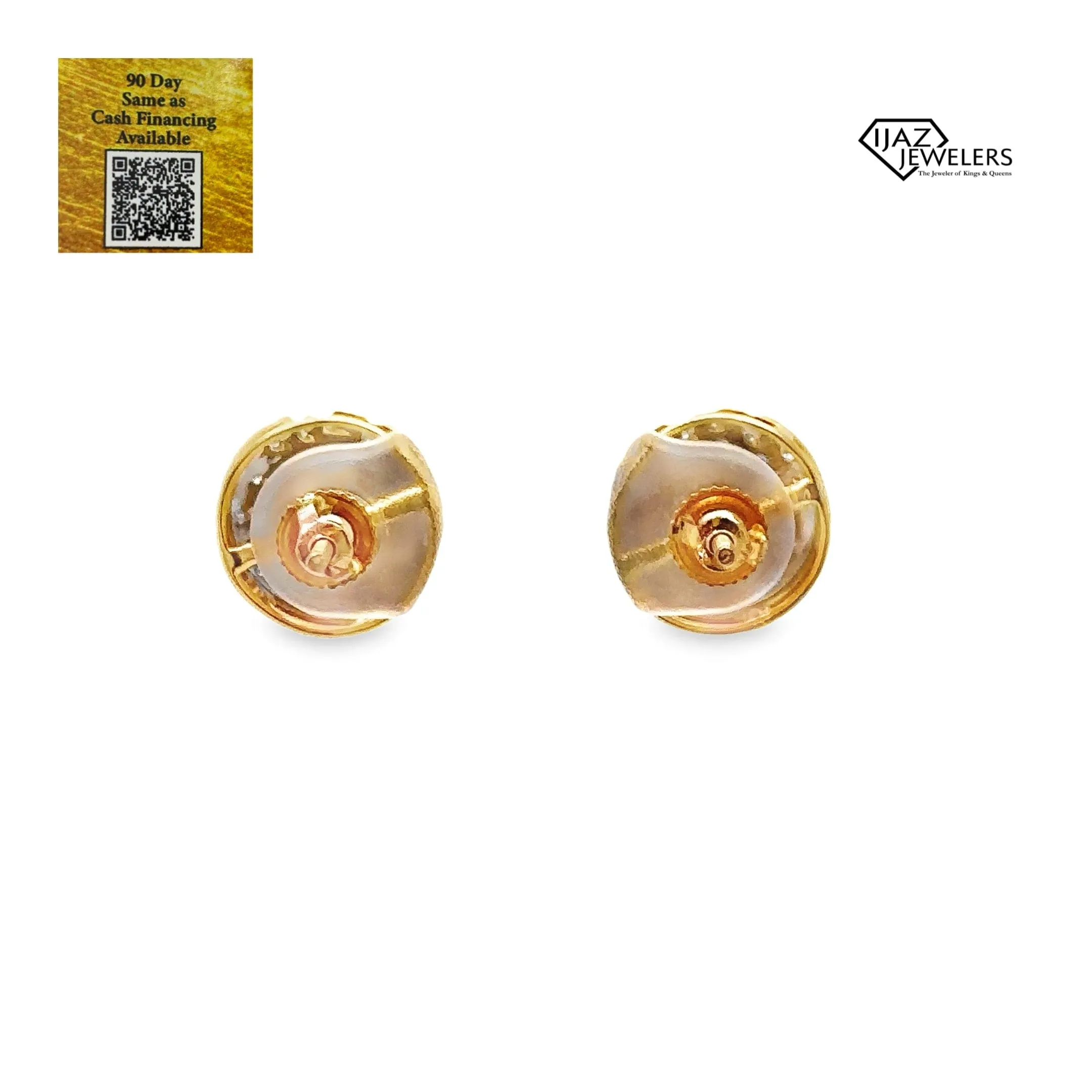 10K gold 0.25 CTW Diamond Earrings