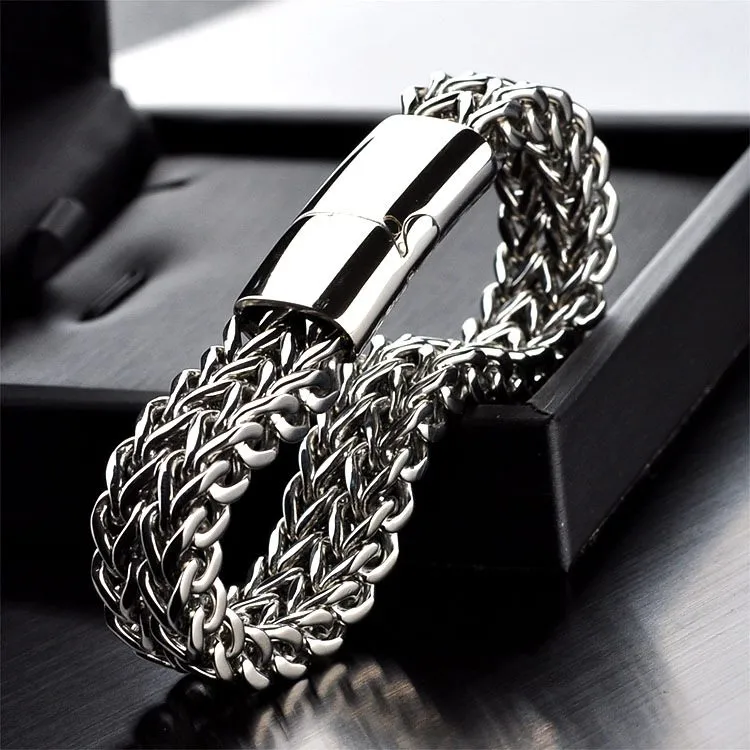 11.5mm  Two Row Franco Bracelet