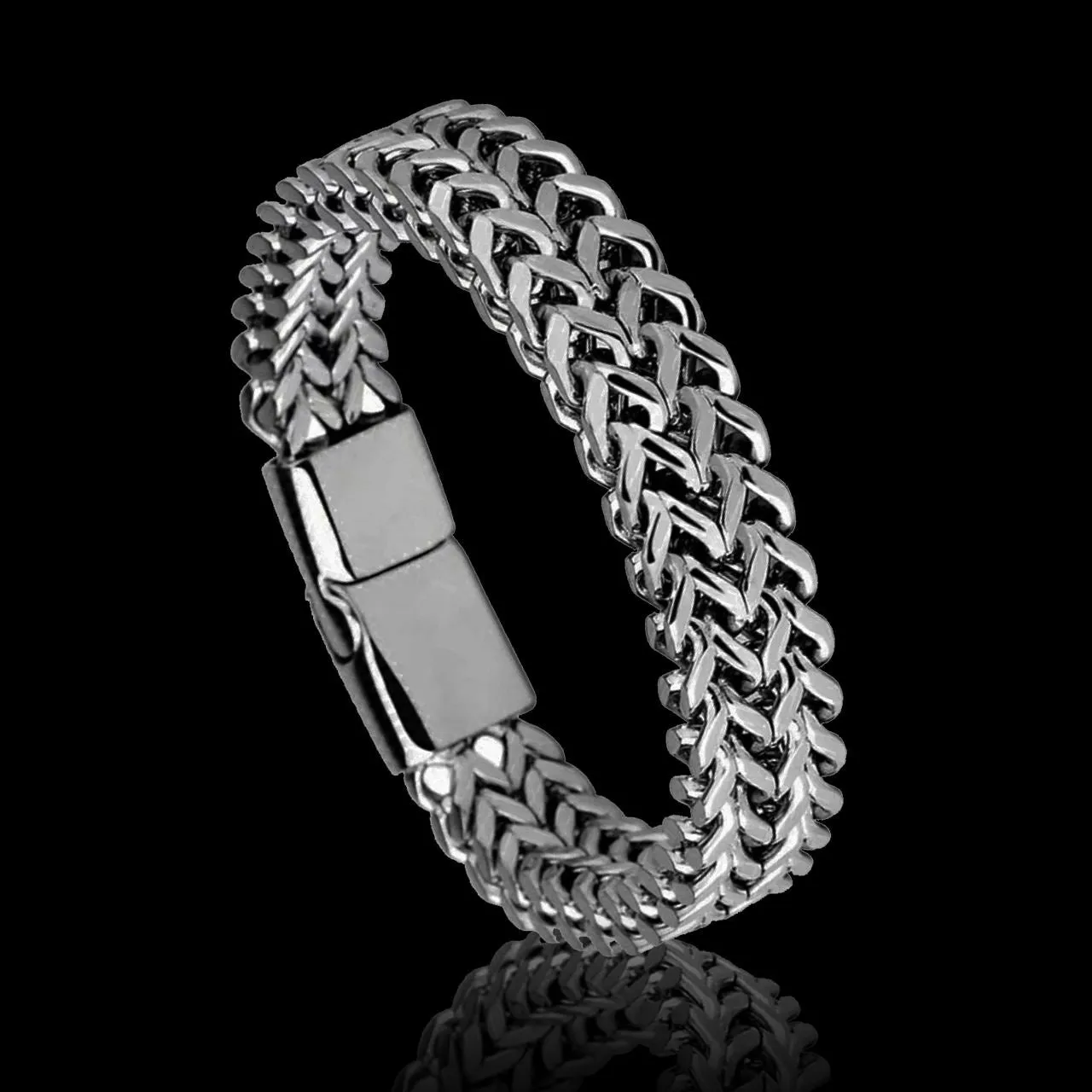 11.5mm  Two Row Franco Bracelet