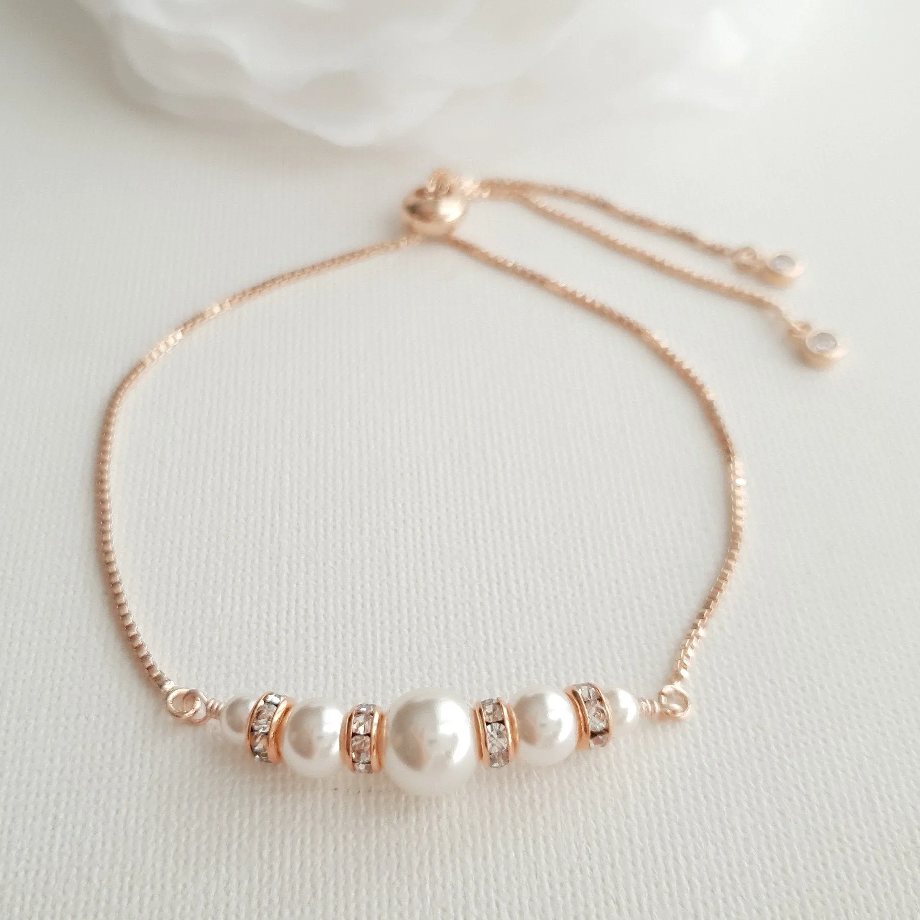 14K Gold and Pearl Bracelet- Ava