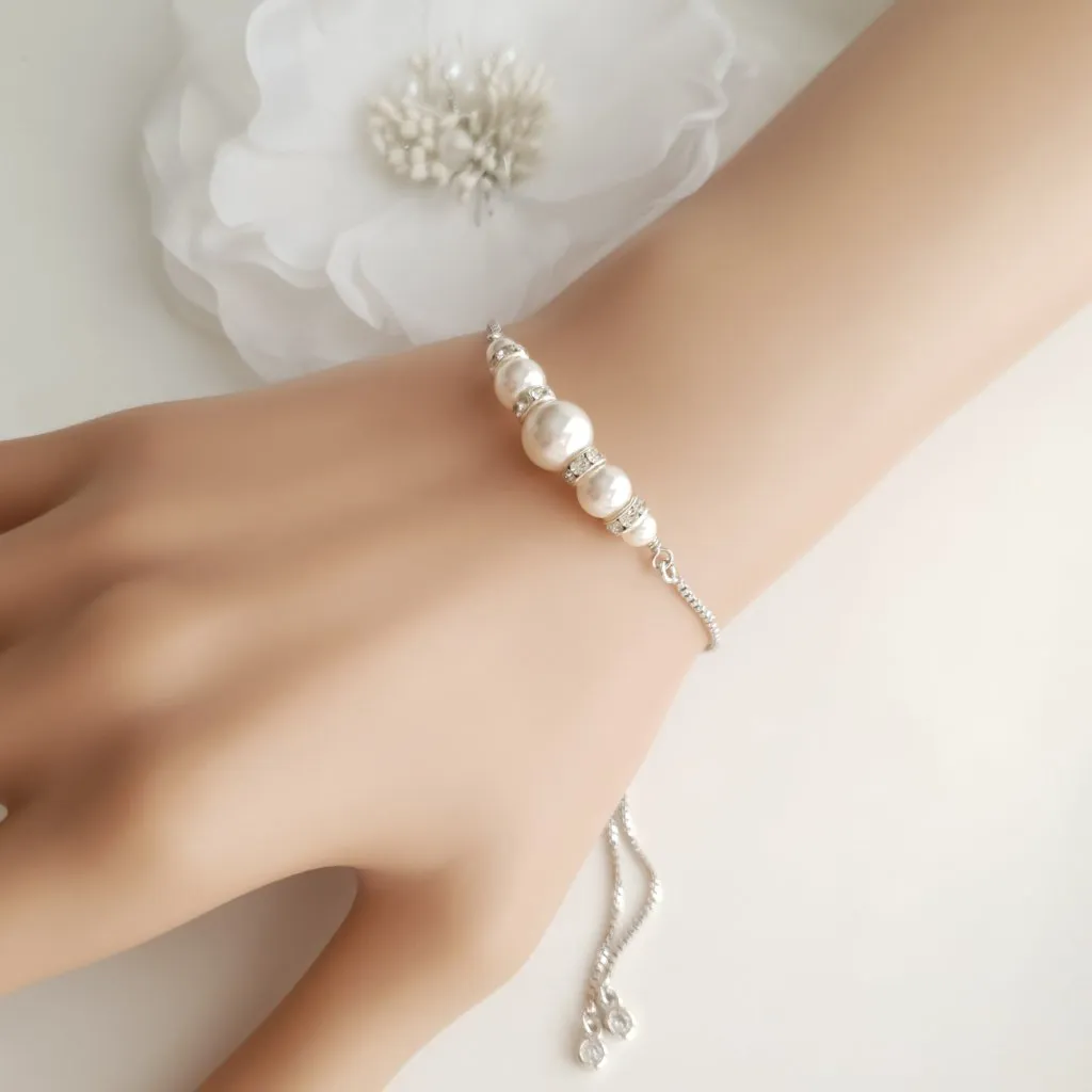 14K Gold and Pearl Bracelet- Ava