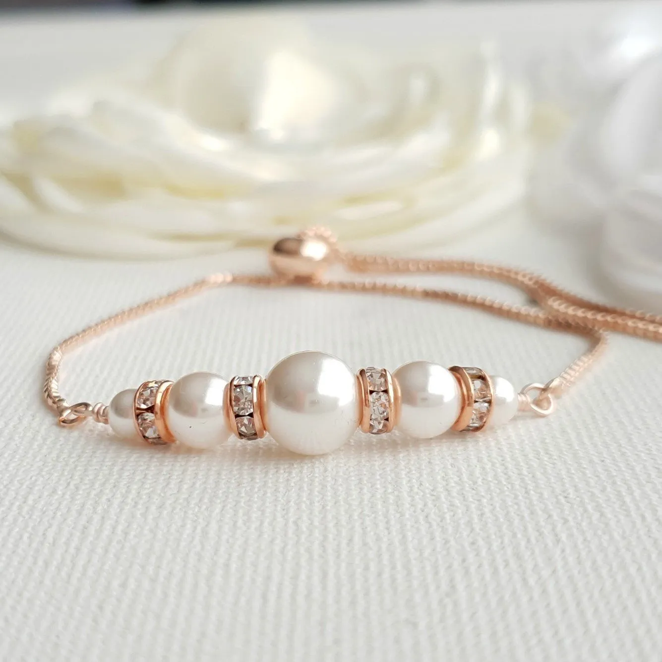 14K Gold and Pearl Bracelet- Ava