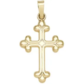 14k Yellow Gold Cross Pendant