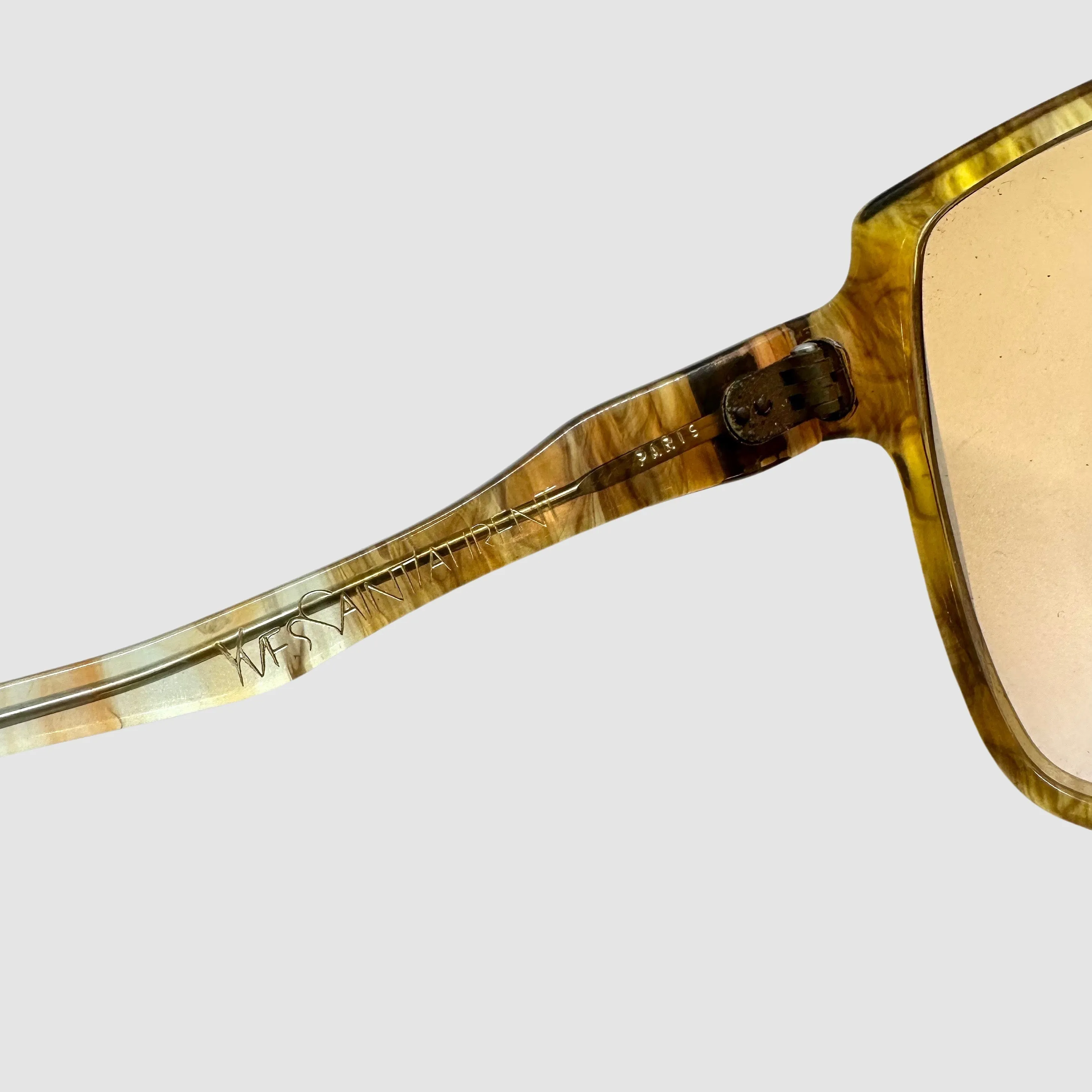 1970s Yves Saint Laurent Oversized Sunglasses, Gradient Resin Glasses Frames