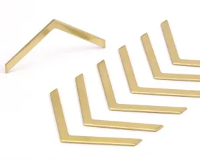 20 Raw Brass Chevrons (40x3x0.80mm) N0633