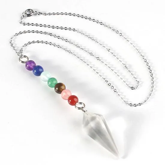 7 Chakra Reiki Agate Natural Stone Necklace