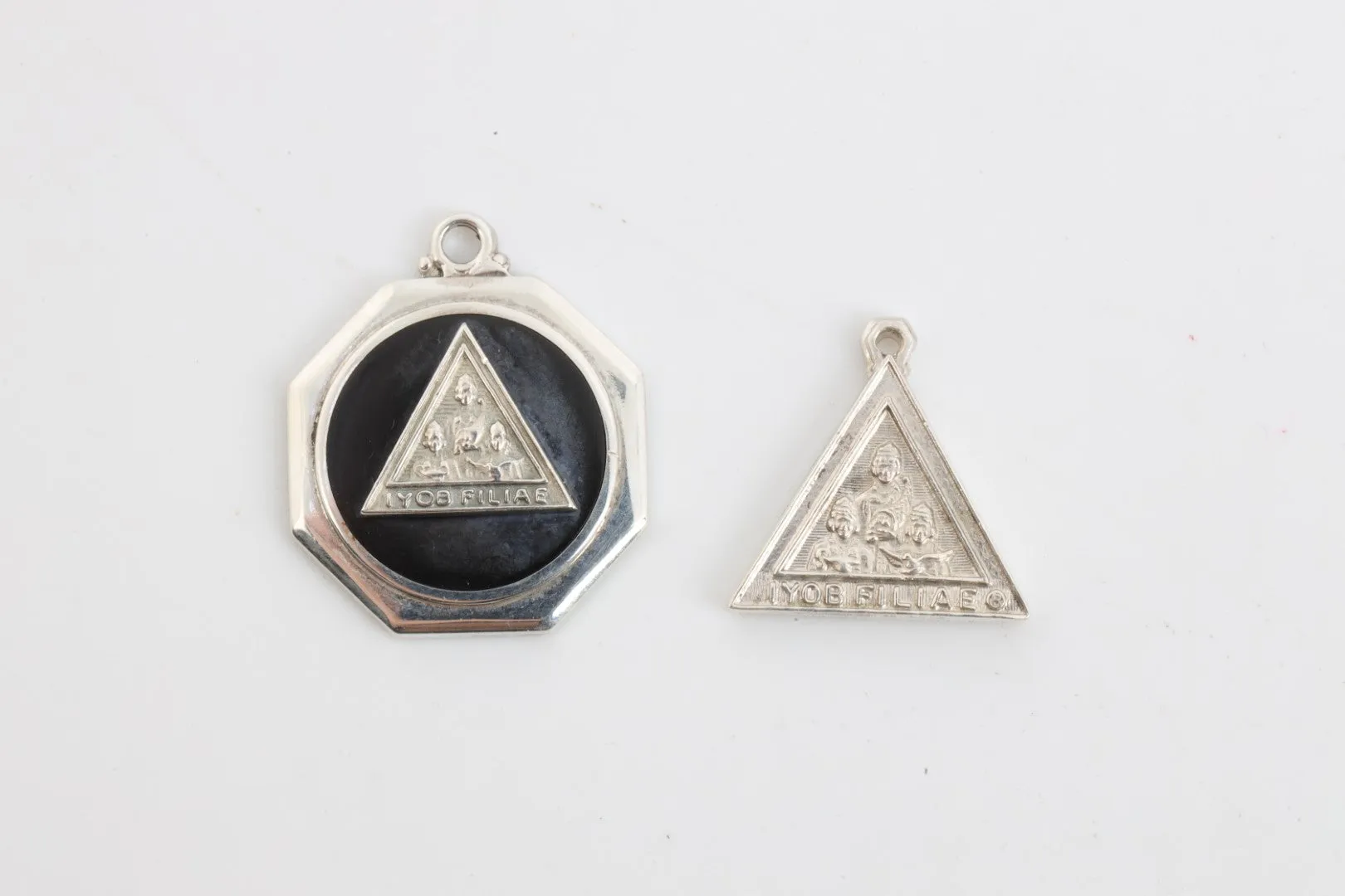 925 Silver Freemason's Iyob Filiae Pendant Set (7.91g.)