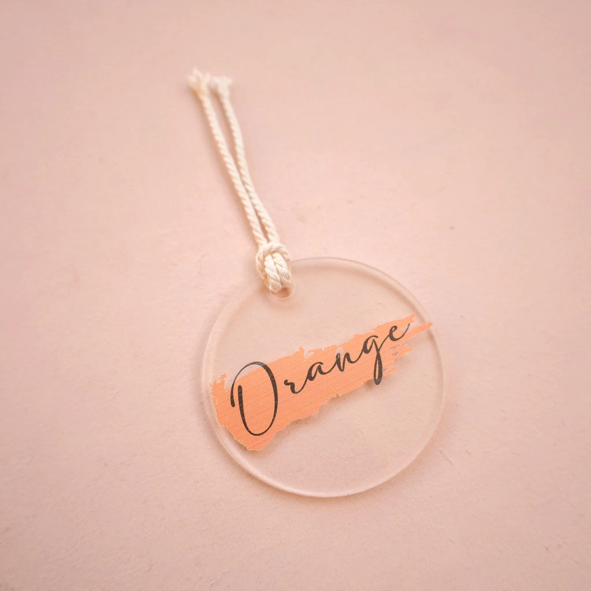 Acrylic Bag Tag - Coloured Name