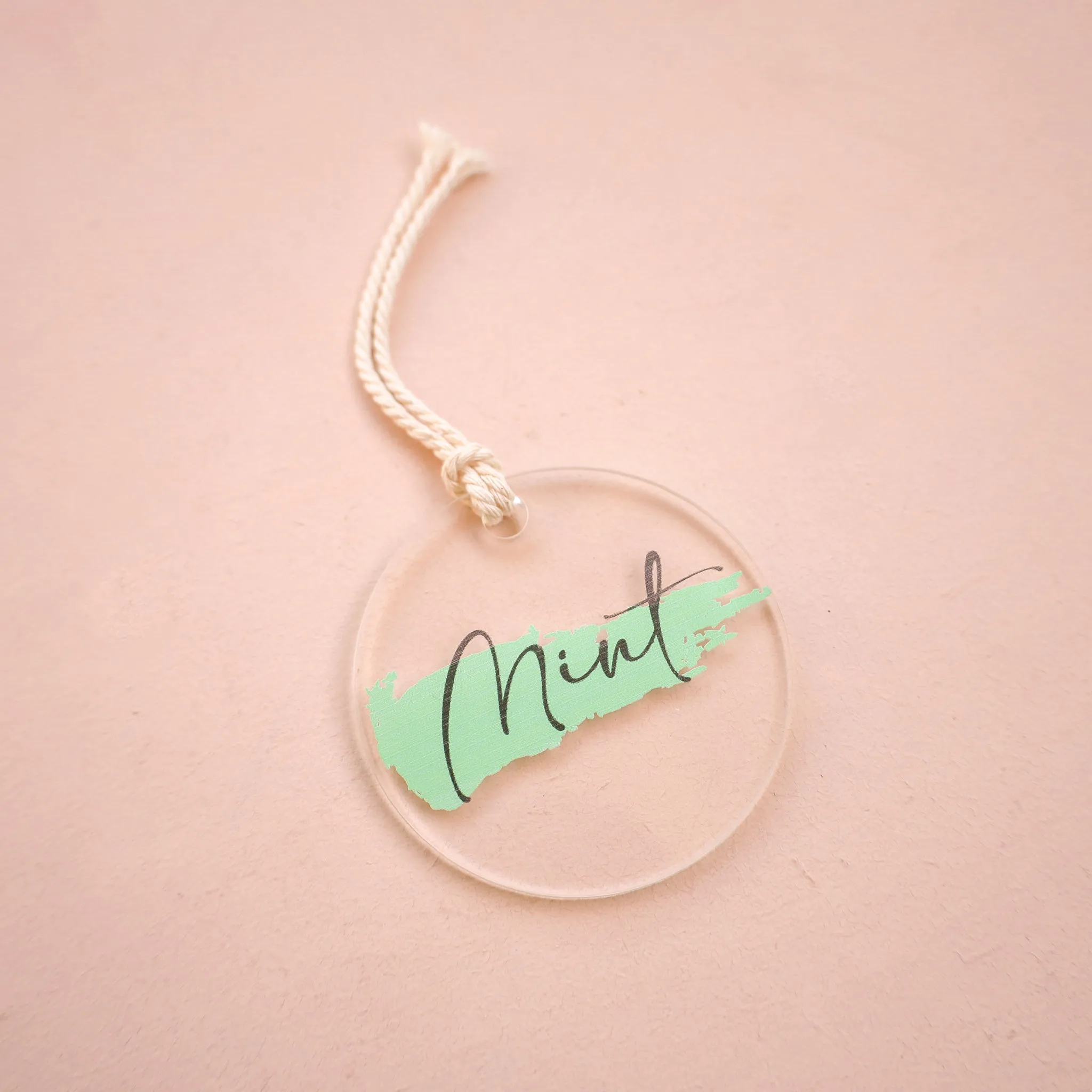 Acrylic Bag Tag - Coloured Name