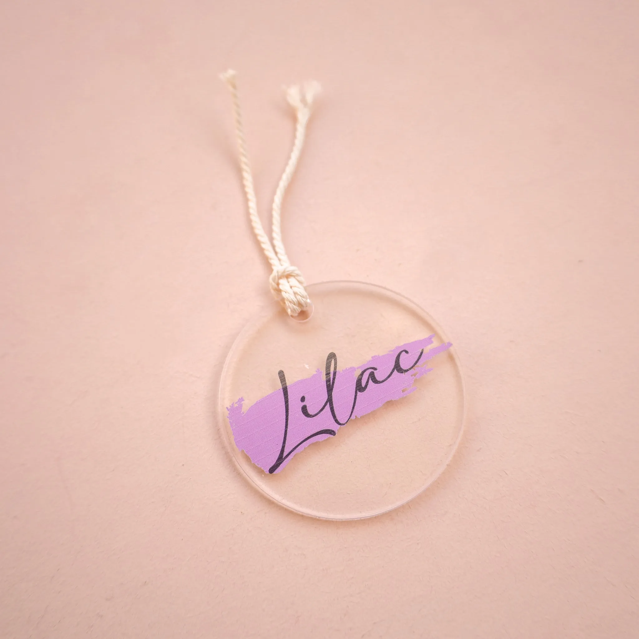 Acrylic Bag Tag - Coloured Name