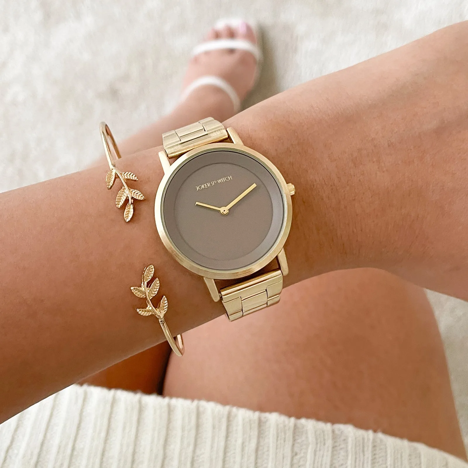 Adrena Gold Watch Bracelet Stack