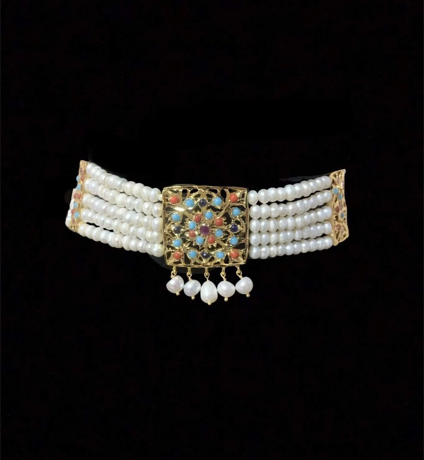 Ariha navratan choker ( SHIPS IN 4 WEEKS )