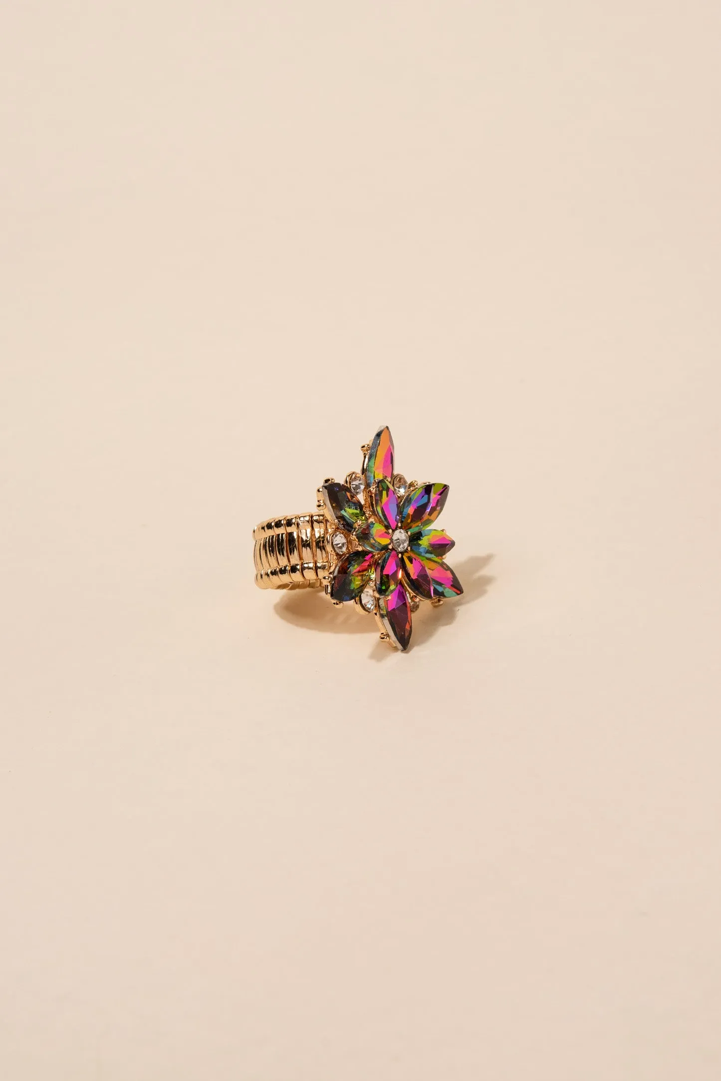 Aubrey Flower Burst Stretch Ring