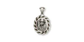 Australian Shepherd Pendant Jewelry Sterling Silver Handmade Dog Pendant AU8D-VP