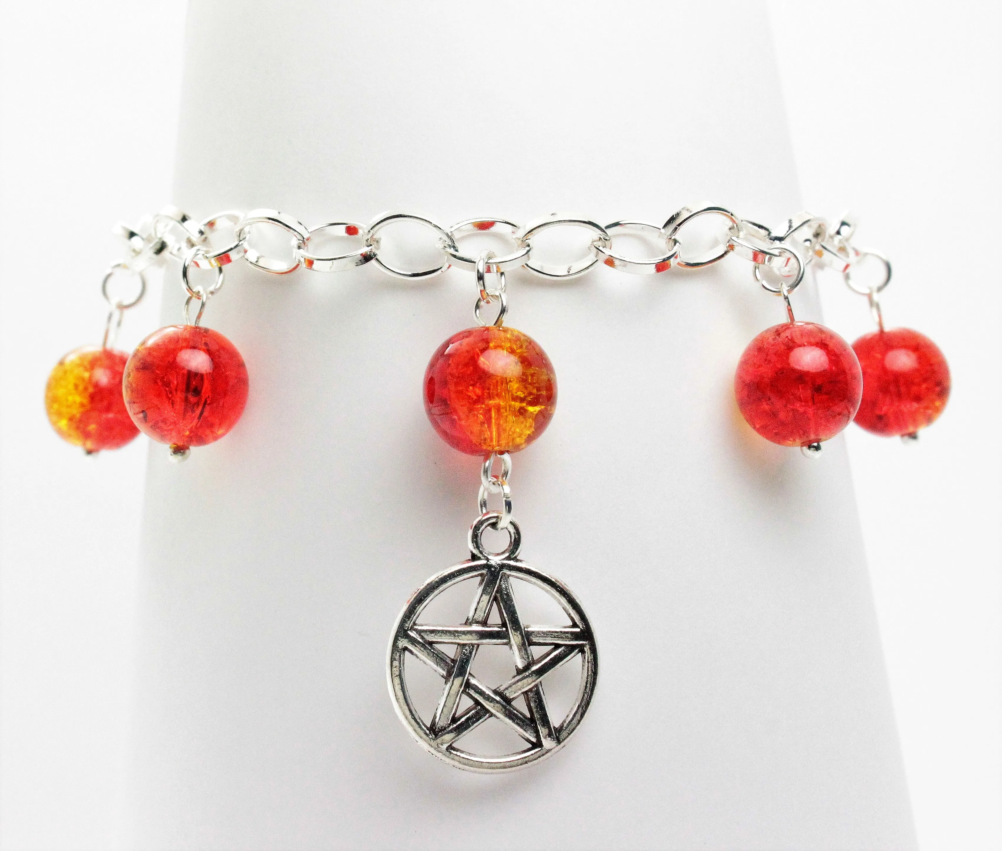 AVBeads Jewelry Charm Bracelet Silver JWL-CBW-RY-1017 Pentacle