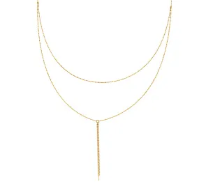 Beaded Chain Choker Lariat