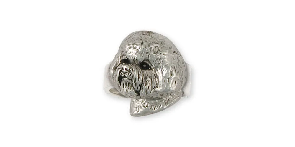 Bichon Frise Ring Jewelry Sterling Silver Handmade Dog Ring BF24-R