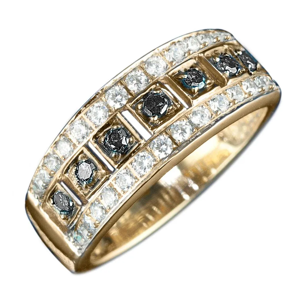 Black Diamond Ocean Ring