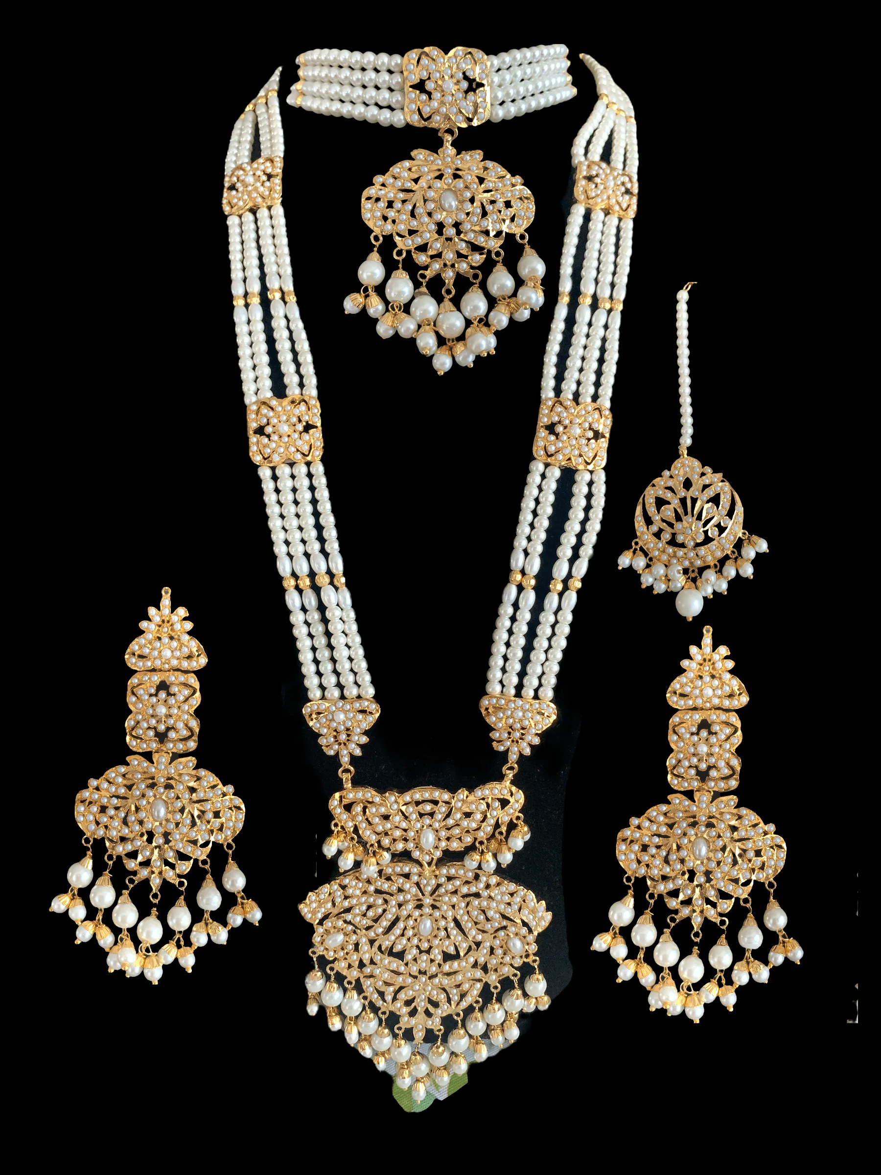 BR9 Filza  bridal set - shell pearls  ( READY TO SHIP )