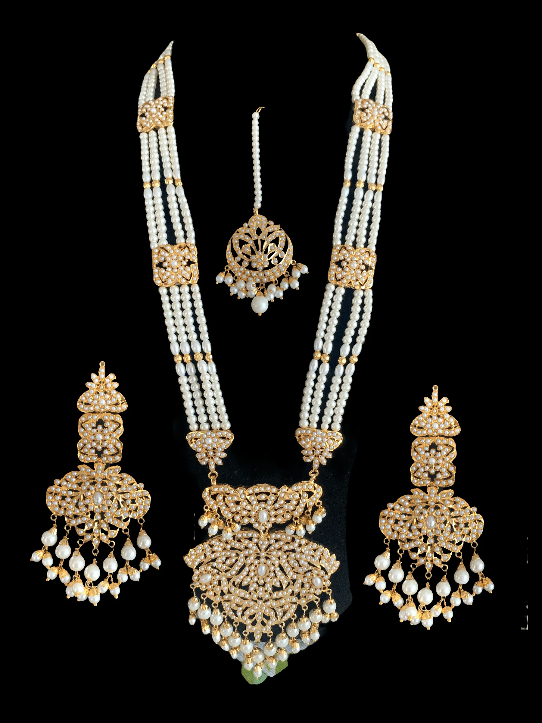 BR9 Filza  bridal set - shell pearls  ( READY TO SHIP )