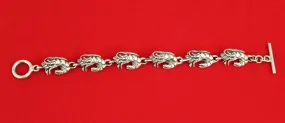 Bracelet with Crawfish Motif in Sterling  Silver