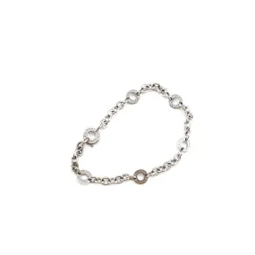 Bulgari 18k White Gold Chrarm Bracelet