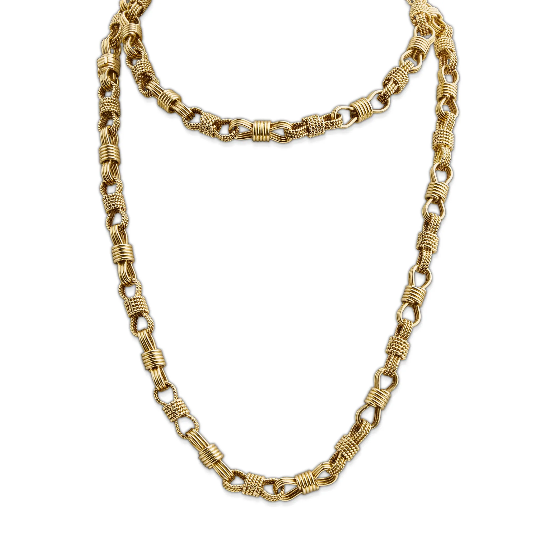 Bulgari Rome 18K Gold Long Chain Necklace