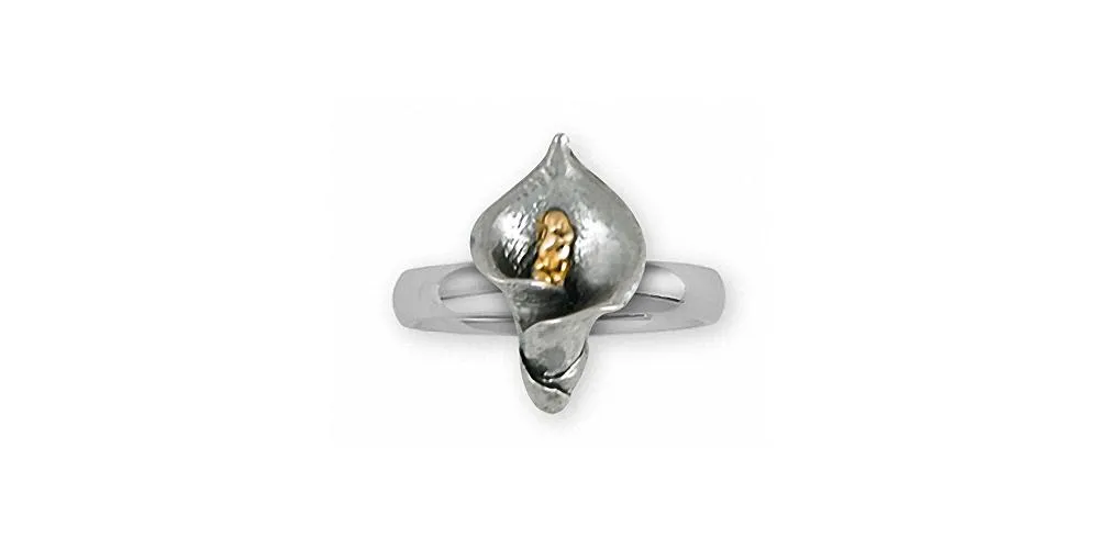 Calla Lily Jewelry Sterling Silver Calla Lily Ring Handmade Flower Jewelry CAL1-TNR