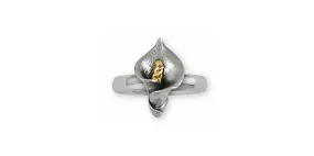 Calla Lily Jewelry Sterling Silver Calla Lily Ring Handmade Flower Jewelry CAL1-TNR