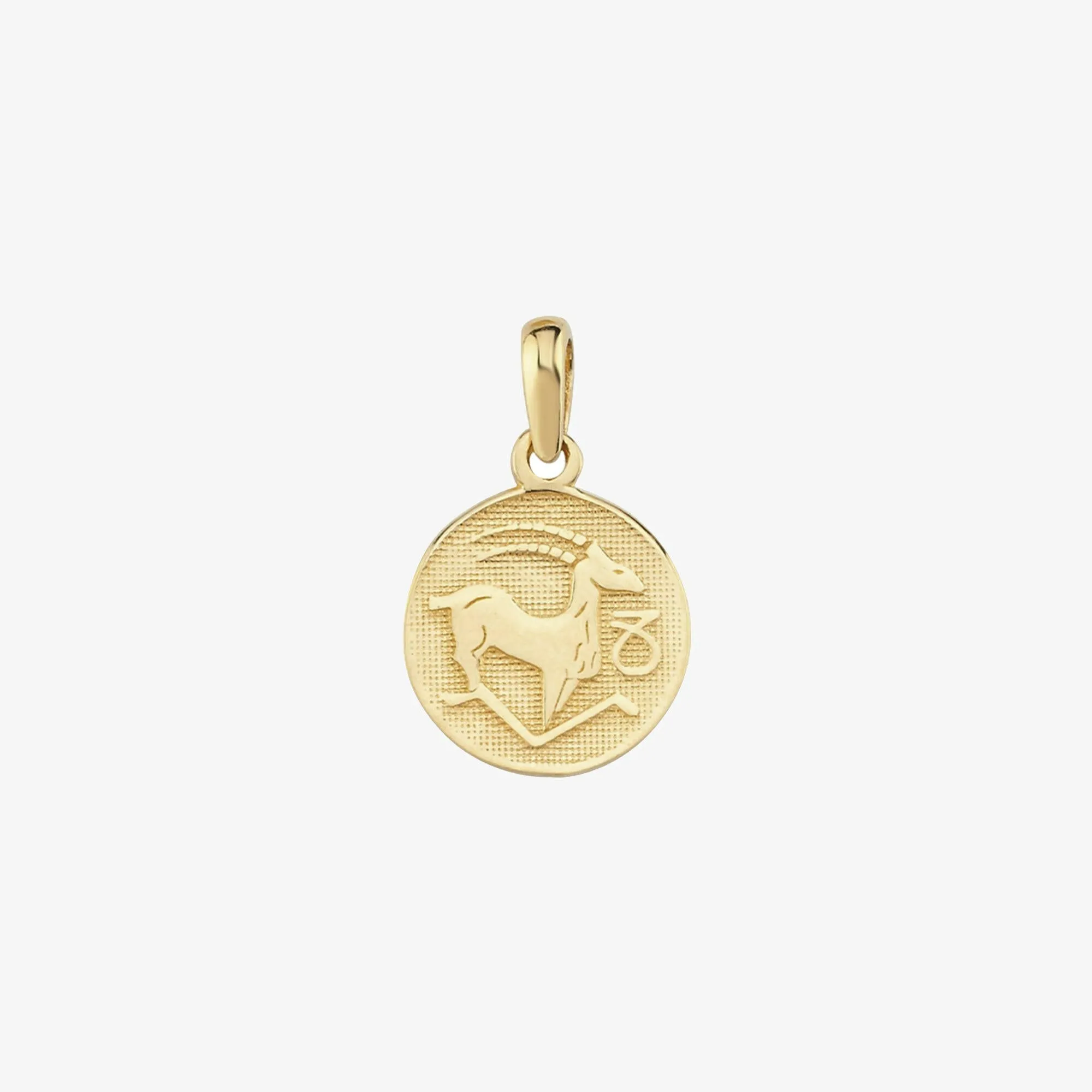 Capricorn Zodiac Necklace | 14K Solid Gold