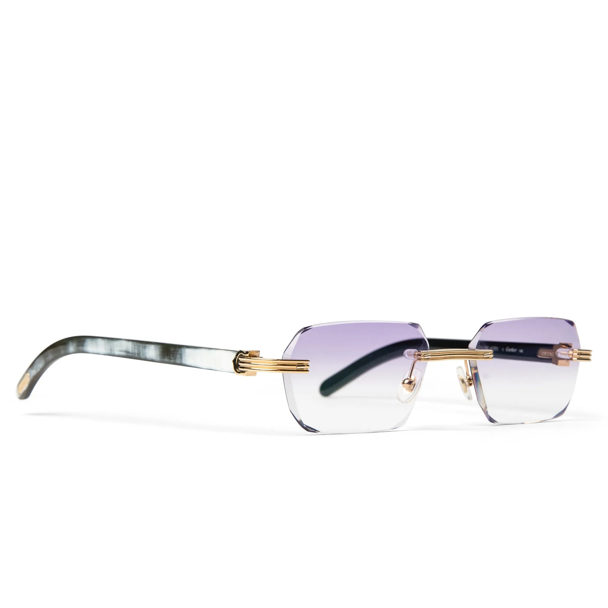 Cartier Eyewear Custom CT0286O-003 Premiere De Cartier Rimless Sunglasses