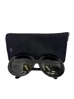 Celine Tortoiseshell Large Round Sunglasses