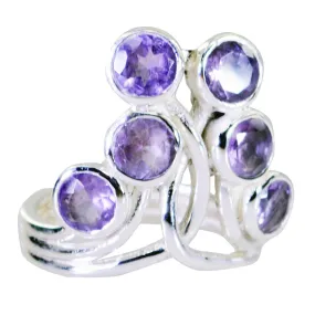 Chocolate-Box Gemstone Amethyst Silver Rings Custom Jewelry Boxes