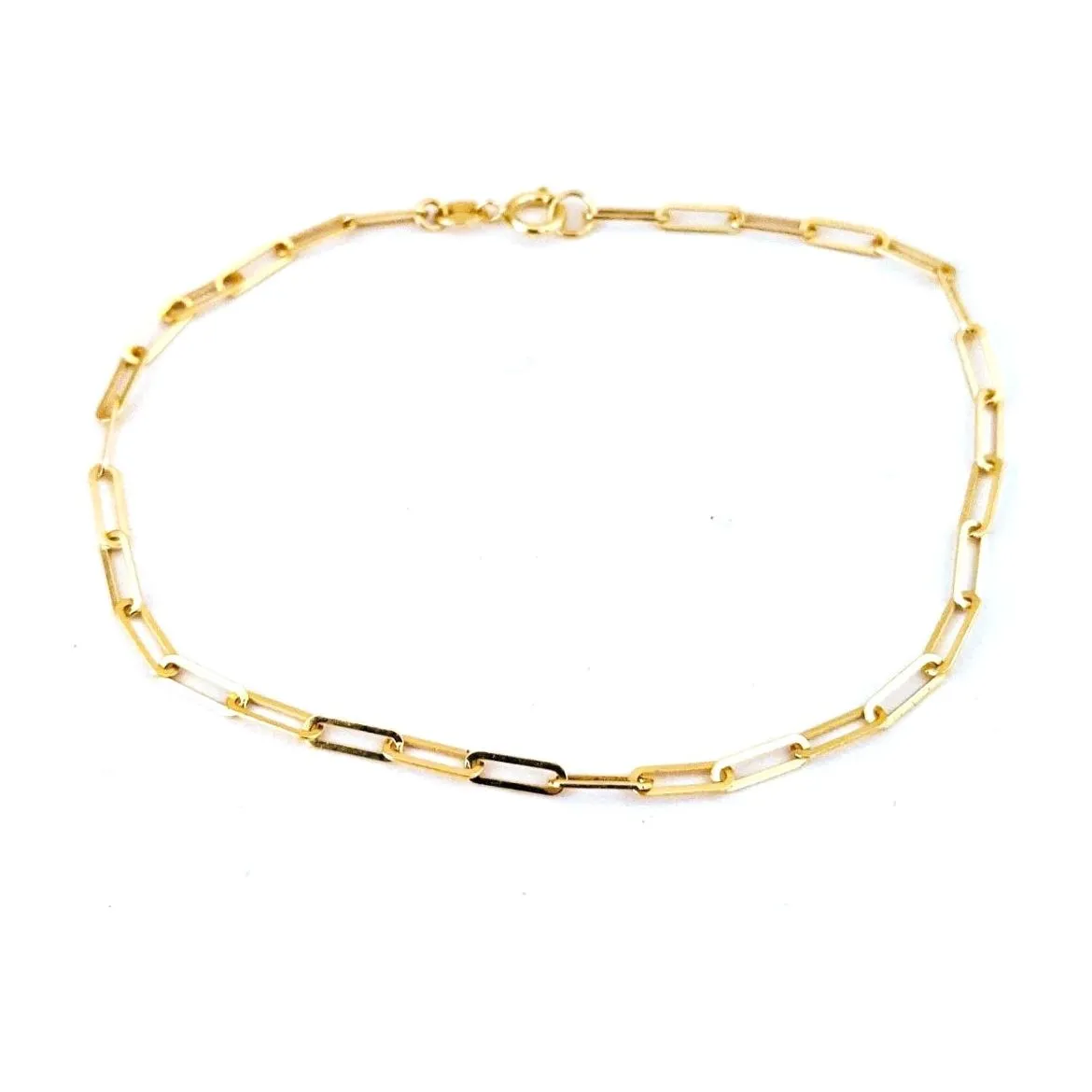 Clara Gold Paperclip Bracelet