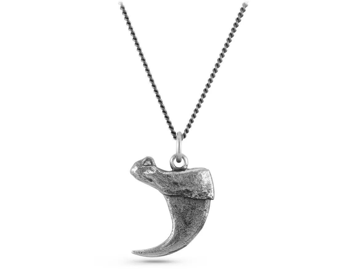 Cougar Claw Necklace - Silver