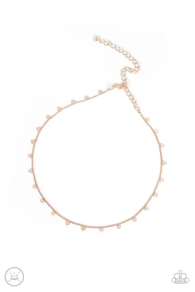 Cupids Cutest Valentine - Rose Gold Necklace