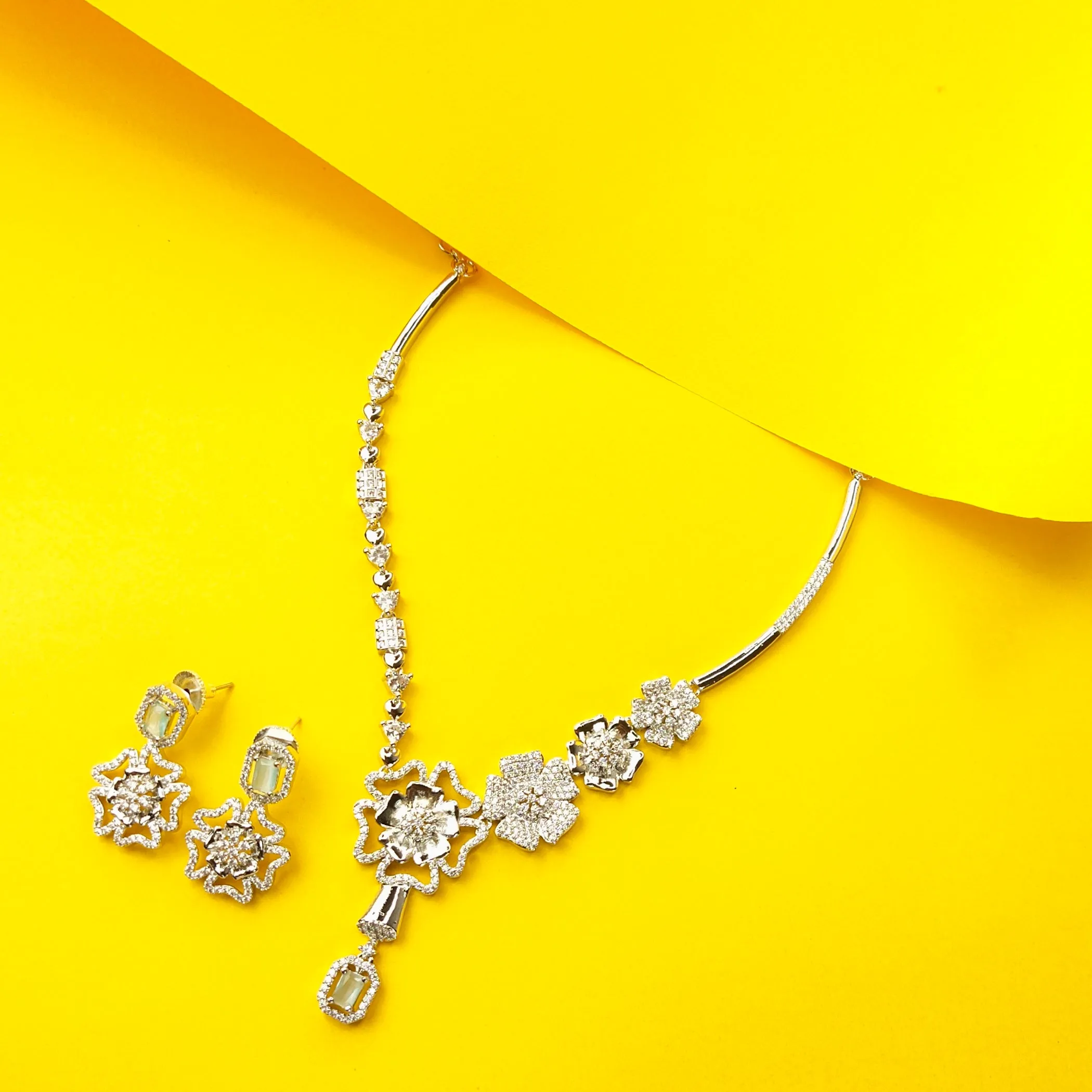 CZ Necklace Set By Asp Fashion Jewellery