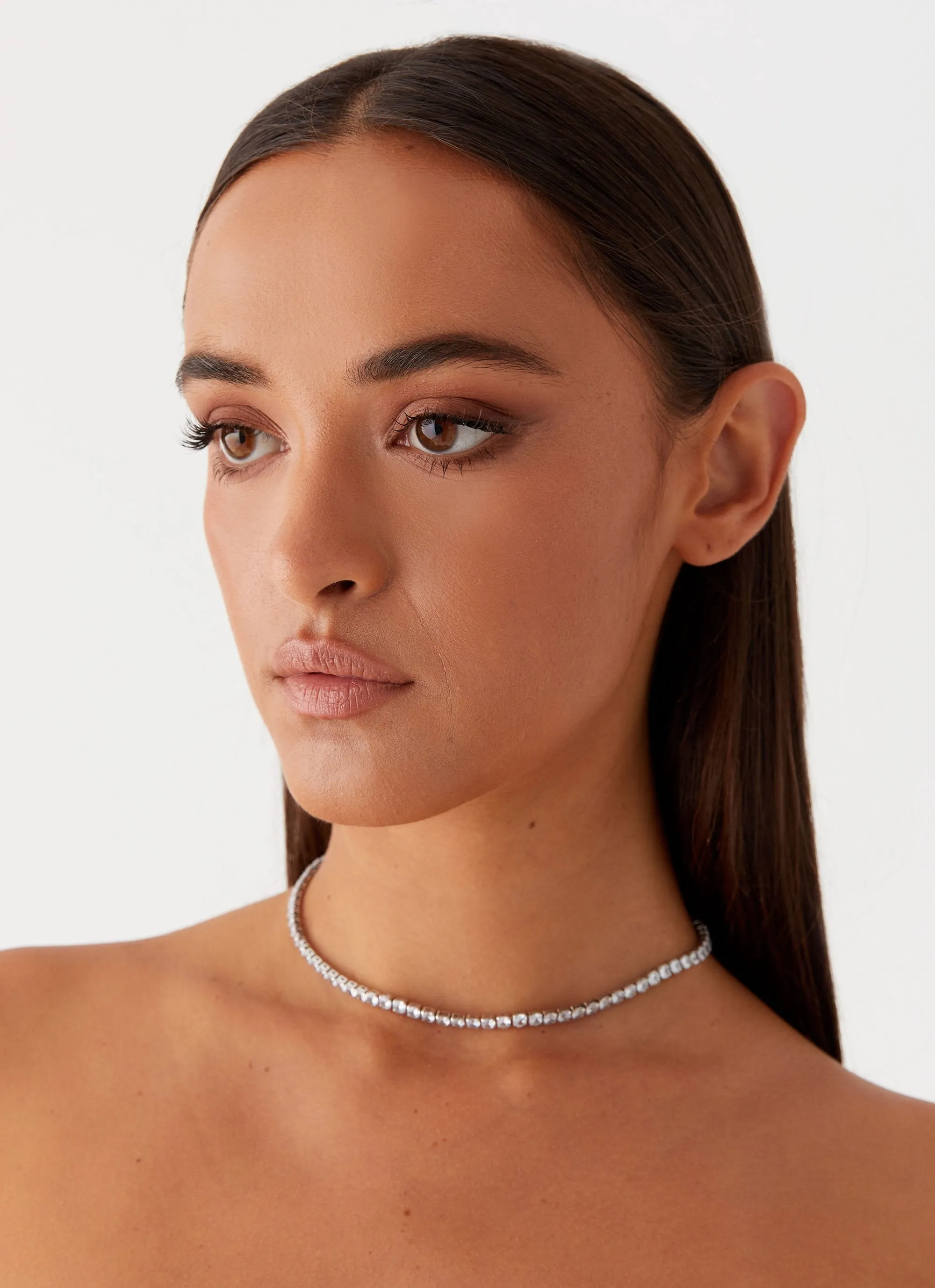 Dulcie Choker Necklace - Silver