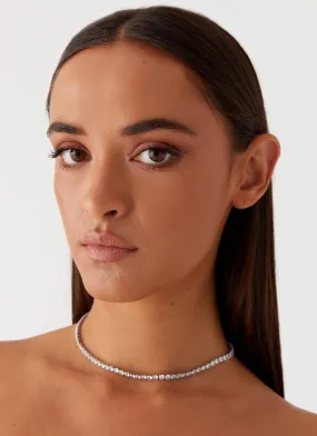 Dulcie Choker Necklace - Silver