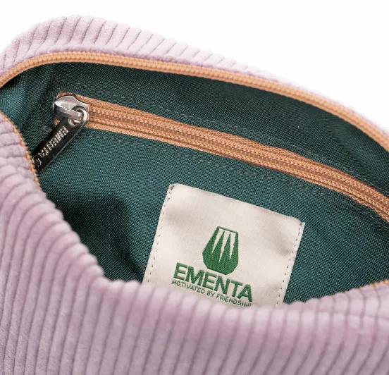 EMENTA SB - FLUFFY SIGNATURE CORDUROY BAG - PURPLE