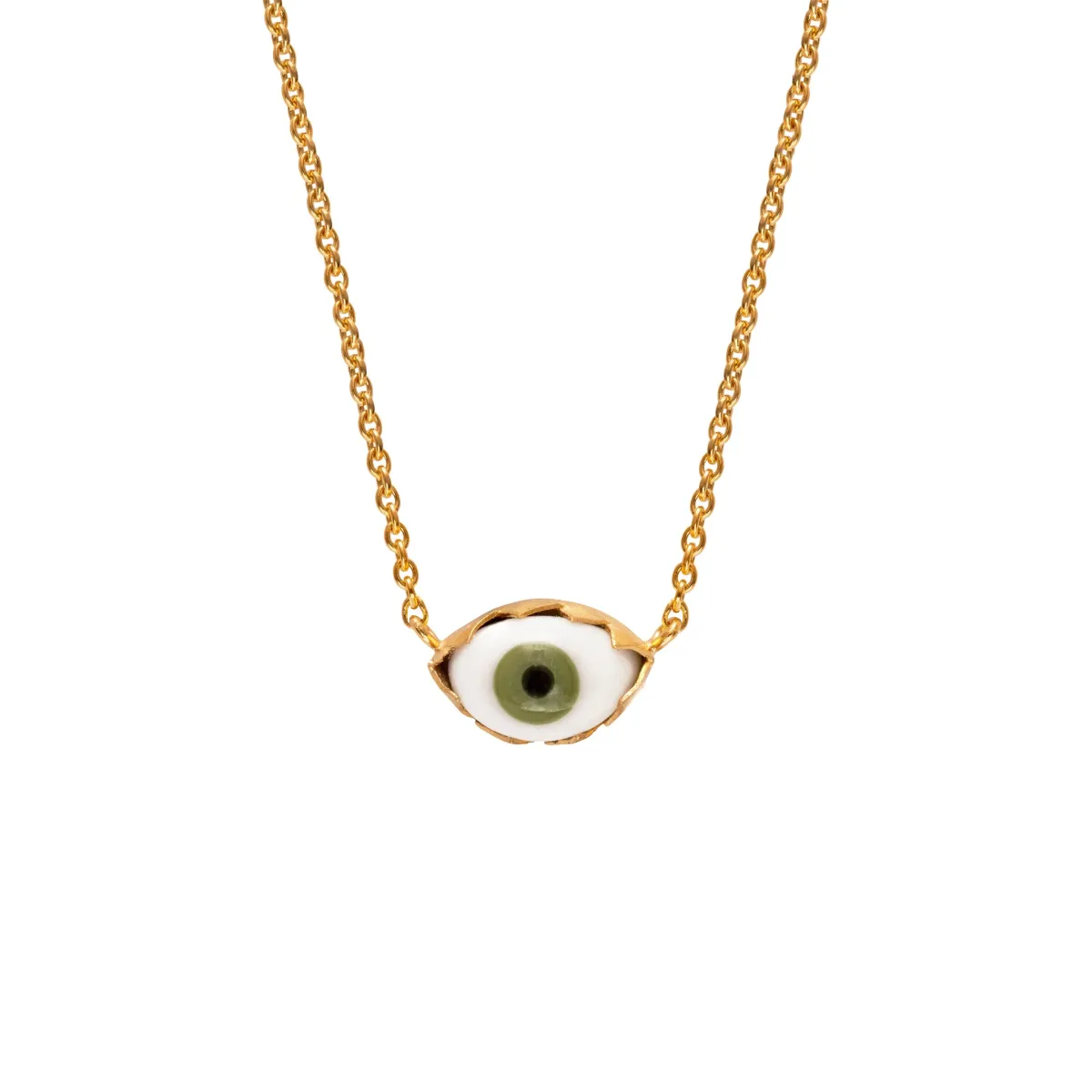 Eye Necklace, Green