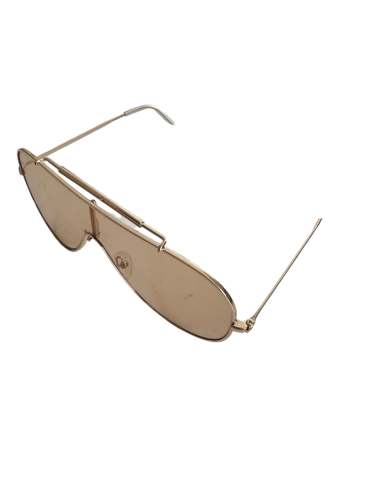 Fashion Nova Metallic No Kidding Sunglasses One Size