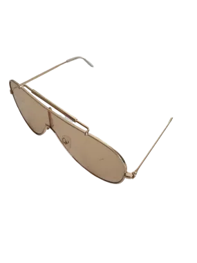 Fashion Nova Metallic No Kidding Sunglasses One Size