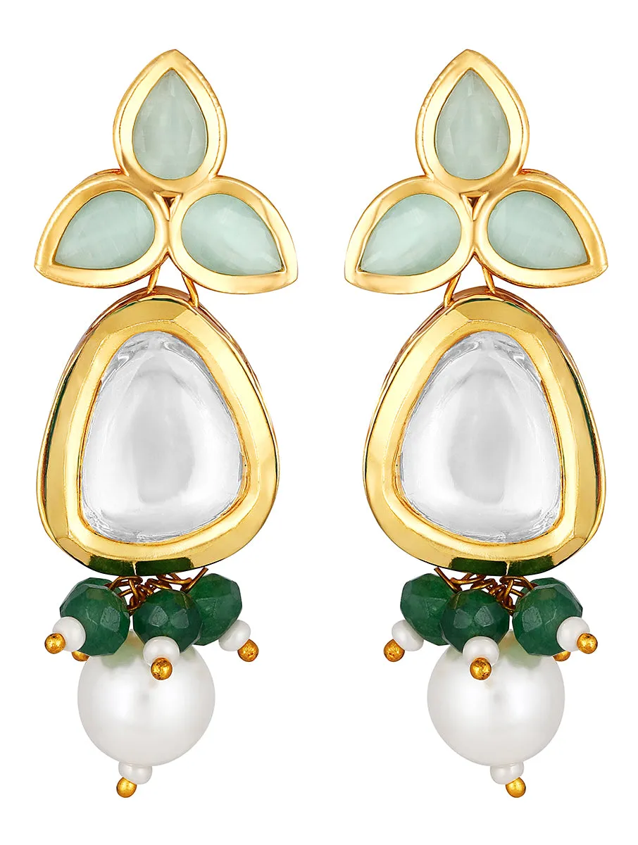 Gold Plated Kundan Earrings