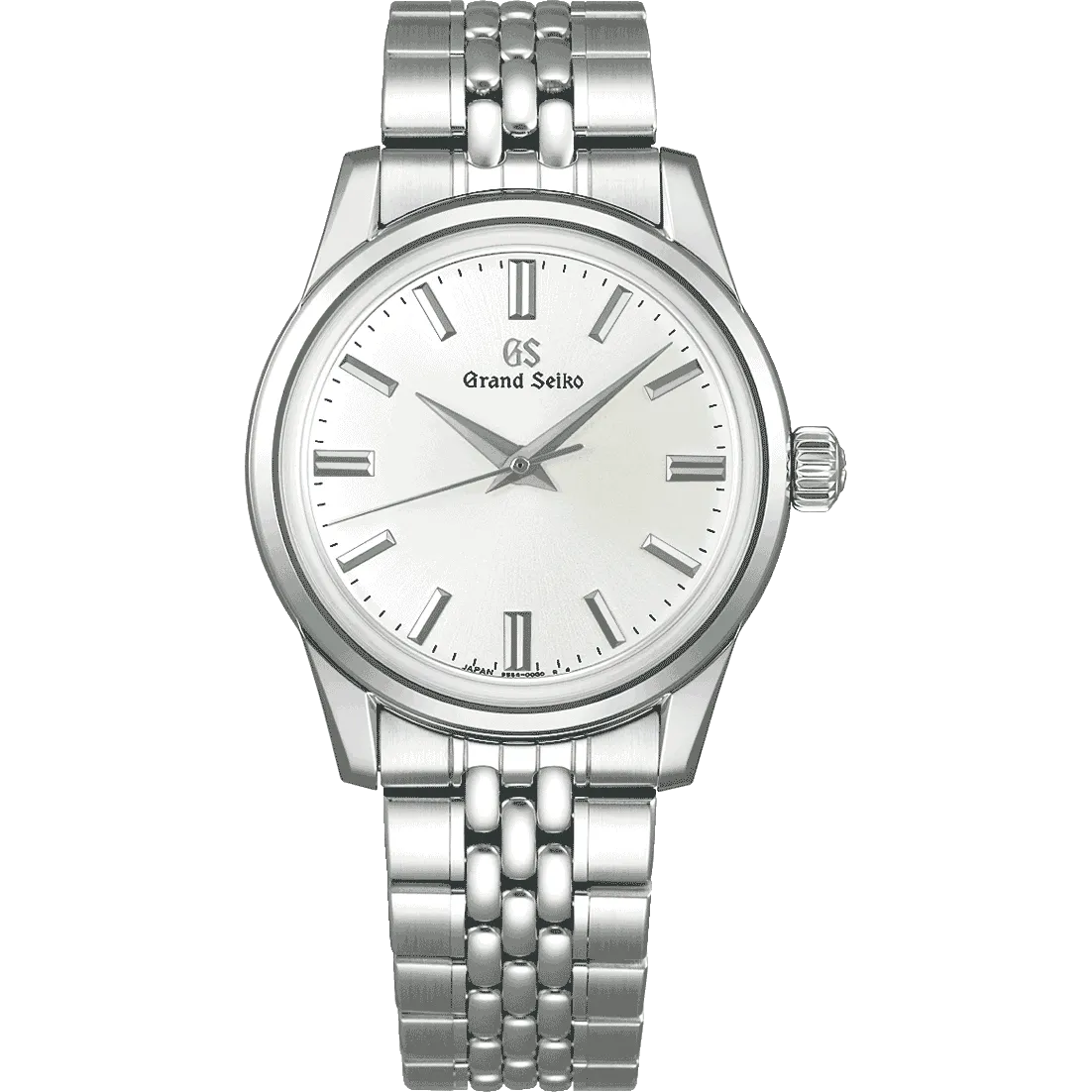 GRAND SEIKO ELEGANCE COLLECTION 37MM MANUAL WIND WATCH WITH SILVER STICK DIAL, SBGW305