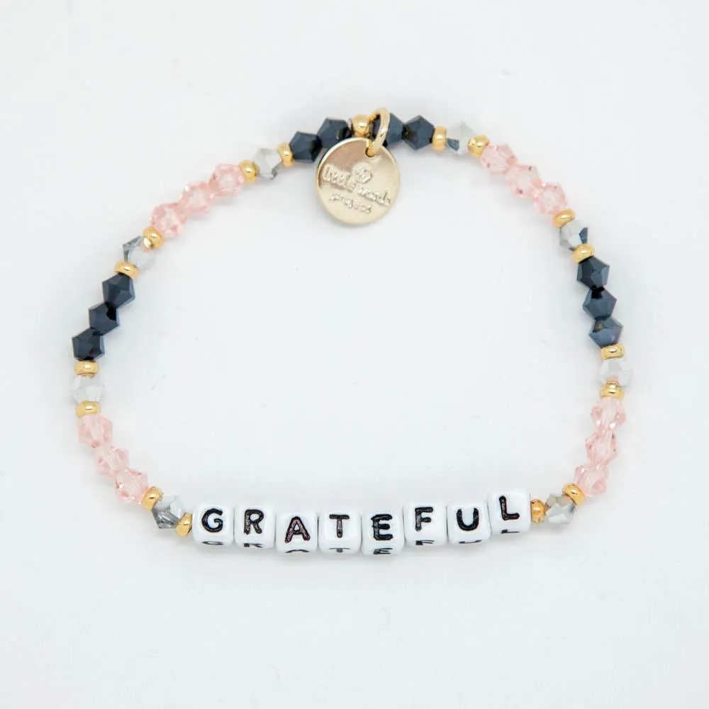 Grateful in White Bead (Other color variations) by Little Words Project Bracelet