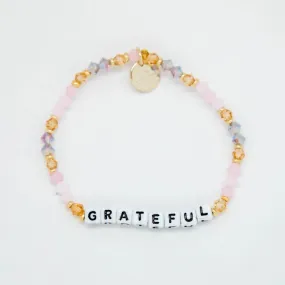 Grateful in White Bead (Other color variations) by Little Words Project Bracelet