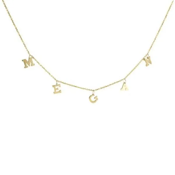 HANGING NAME CHOKER 14K