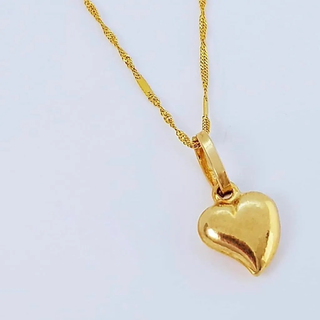 Heart Women's Necklace 18K Gold